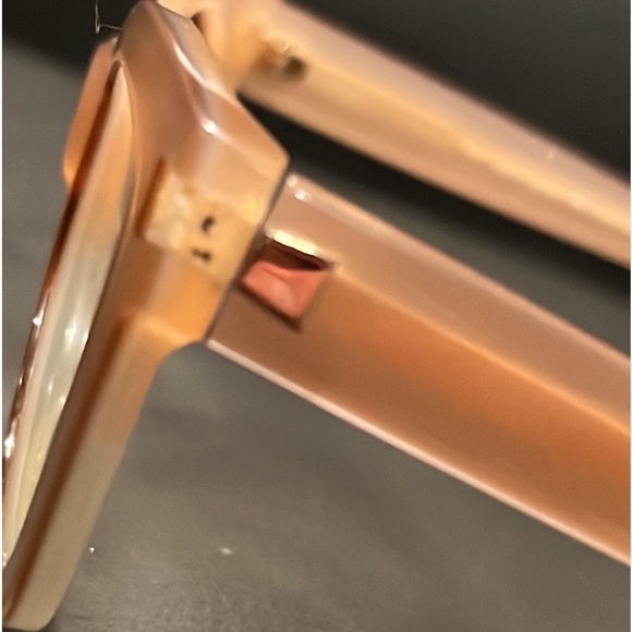 Authentic Kate Spade large signature clear pink prescription eyeglasses frames - Picture 6 of 10